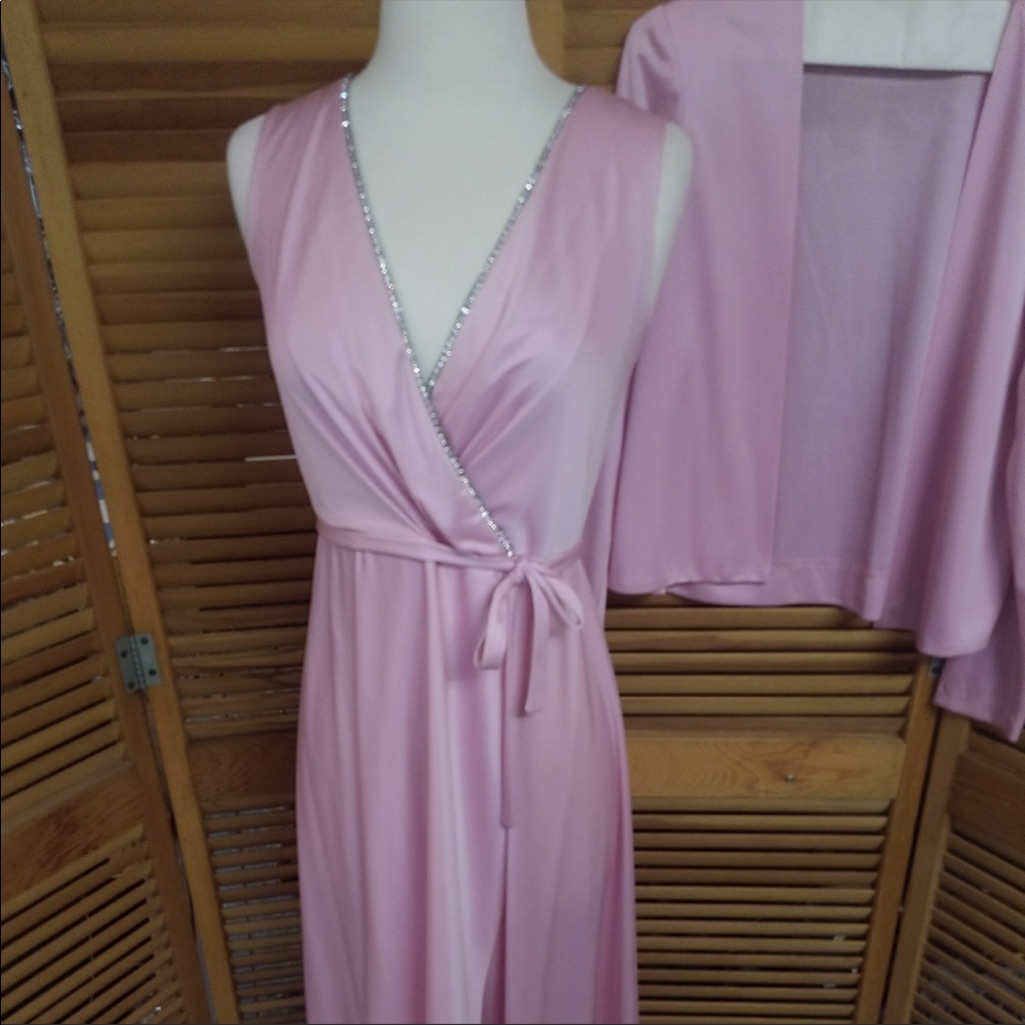 Vintage 1960s Pink Formal Dress